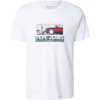 Pepe Jeans Shirt 'PHOTOGRAPHIC' smaragd / rood / zwart / wit