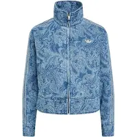 Adidas Tussenjas 'Liberty London Firebird' blauw denim / wit