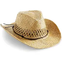 Beechfield Senvi - Handgemaakte Cowboyhoed - Maat One Size- Kleur Natural