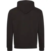 Just Hoods JH003 Varsity Hoodie - Zwart