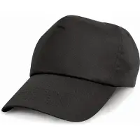 Result Junior Cotton Cap RH05J - Black - One size