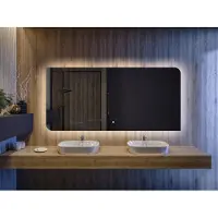 Artforma Decoratief spiegel met LED-verlichting, 80x80 cm | LED-kleur: Koel wit, 7000K | LUV001