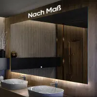 Artforma Spiegels voor de badkamer met LED-verlichting, SMART, 180x100 cm | LED-kleur: Koel wit, 7000K | Schakelaar: Touch | SLED015