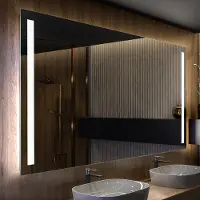 Artforma Badkamerspiegel met LED-verlichting, 80x80 cm | LED-kleur: Koel wit, 7000K | Schakelaar: Touch | LED002