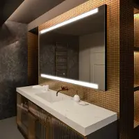 Artforma Spiegels voor de badkamer met LED-verlichting, 180x70 cm | LED-kleur: Koel wit, 7000K | Schakelaar: Touch | LED047