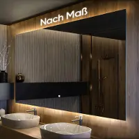 Artforma Spiegels voor de badkamer met LED-verlichting, SMART, 180x90 cm | LED-kleur: Koel wit, 7000K | Schakelaar: Touch | SLED047