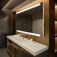 Artforma Spiegels voor de badkamer met LED-verlichting, 170x60 cm | LED-kleur: Koel wit, 7000K | Schakelaar: Touch | LED047