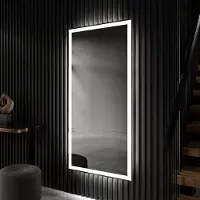 Artforma Spiegels voor de badkamer met LED-verlichting, 100x160 cm | LED-kleur: Koel wit, 7000K | PIO001