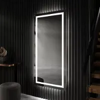 Artforma Spiegels voor de badkamer met LED-verlichting, 80x110 cm | LED-kleur: Koel wit, 7000K | PIO015
