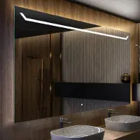 Artforma Badkamerspiegel met LED-verlichting, 90x60 cm | LED-kleur: Koel wit, 7000K | Schakelaar: Touch | LED128