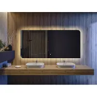 Artforma Decoratief spiegel met LED-verlichting, 200x80 cm | LED-kleur: Koel wit, 7000K | LUV001