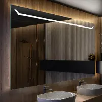 Artforma Spiegels voor de badkamer met LED-verlichting, 150x100 cm | LED-kleur: Koel wit, 7000K | Schakelaar: Touch | LED128