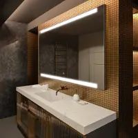Artforma Spiegels voor de badkamer met LED-verlichting, 180x70 cm | LED-kleur: Koel wit, 7000K | Schakelaar: Touch | LED047