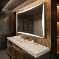 Artforma Spiegels voor de badkamer met LED-verlichting, 190x90 cm | LED-kleur: Koel wit, 7000K | Schakelaar: Touch | LED077