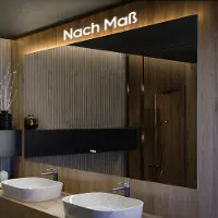 Artforma Spiegels voor de badkamer met LED-verlichting, SMART, 100x100 cm | LED-kleur: Koel wit, 7000K | Schakelaar: Touch | SLED047
