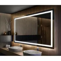 Artforma Spiegels voor de badkamer met LED-verlichting, L15, 70x90 cm | LED-kleur: Koel wit, 7000K