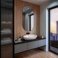 Artforma Badspiegel 60x90 cm - Verticaal met LED-verlichting - LED-kleur: neutraal wit (4500K) - Model: TST106 - Op maat gemaakt - Verlichte wandspiegel, lichtspiegel, badkamerspiegel
