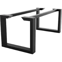 MetaloPro Tafelonderstel Eta Epox Extreme – Zwart Stalen Frame met Rechthoekig Industrieel Ontwerp – Stevige Basis voor Moderne Eet- en Werktafels 160x80x72