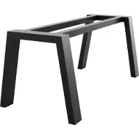 MetaloPro Tafelonderstel Thusia Extreme - Zwarte Robuuste Metalen Constructie In Industriële Stijl Voor Grotere Tafels In Huishoudens En Kantoren - 220x80x72cm