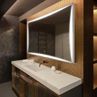 Artforma Spiegels voor de badkamer met LED-verlichting, 120x80 cm | LED-kleur: Koel wit, 7000K | Schakelaar: Touch | LED077