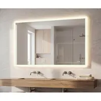 Artforma Badkamerspiegel met LED-verlichting, 120x70 cm, aanraakschakelaar, verwarmingsmat