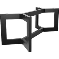 MetaloPro Tafelonderstel Barax Space Extreme - Zwart Stalen Industrieel Frame voor Design Eet- en Werktafels - Duurzaam en Modern Tafelonderstel 180x80x72cm