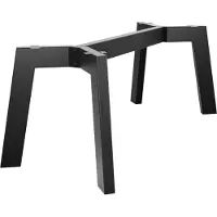 MetaloPro Tafelonderstel Barax Special Extreme – Zwart Stalen Industrieel Onderstel voor Grote Eet- en Werktafels – Duurzame en Stabiele Constructie 200x80x72cm