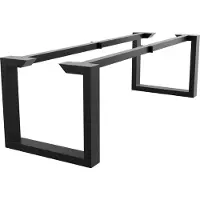 MetaloPro Tafelonderstel Eta Epox Extreme – Zwart Stalen Frame met Rechthoekig Industrieel Ontwerp – Stevige Basis voor Moderne Eet- en Werktafels 240x80x72