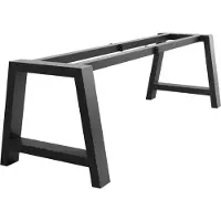 MetaloPro Tafelonderstel Ksora Extreme – Zwarte Stalen A-Vormige Poten – Industrieel Design, Robuuste Constructie voor Grote Eet- en Werktafels 280x80x72cm