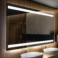 Artforma Spiegels voor de badkamer met LED-verlichting, 170x50 cm | LED-kleur: Koel wit, 7000K | Schakelaar: Touch | LED009