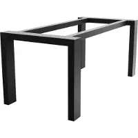 MetaloPro Tafelonderstel Etamin Extreme – Zwart Stalen Frame in Industriële Stijl – Robuust en Minimalistisch Onderstel voor Grote Eet- en Werktafels 240x80x72cm