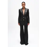 BENU Dames Zwarte Leren Blazer