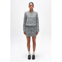 BENU blauwe tweed dames rok