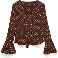 Vero Moda - VMWILLOW LS FRILL TOP WVN LCS - Dames - Blouses