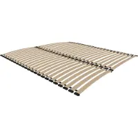 Lendo Inlegraam voor bed 140x200, model DUALFLEX, geschikt voor een tweepersoonsbed