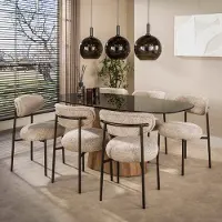 Hoyz Collection - Eetkamertafel Centro - Bruin - 105x215x76 cm