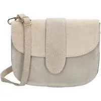 Charm London Suède Schoudertas Anna Zand
