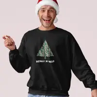 B&C Lekker Waus Foute Kersttrui Zwart - Pillenboom Merry Christmas - Maat S - Kerst Outfit Dames & Heren