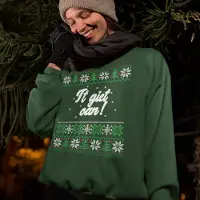 B&C Friese Kersttrui Groen It Giet Oan - Maat XS - Uniseks Fit - Kerstkleding Voor Dames & Heren