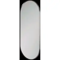 Balmani Auro ovale toiletspiegel Brushed GunMetal 35 x 80 cm