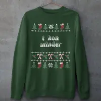 B&C Groningen Kersttrui Groen T Kon Minder Candy Cane - Maat M - Uniseks Fit - Kerstkleding Voor Dames & Heren