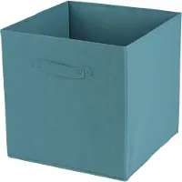 DOCHTMANN Opbergbox voor Kallax, textiel, petrolkleur, 31x31x31 cm