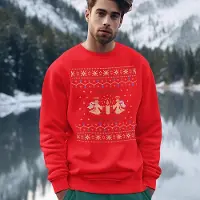 B&C Foute Kersttrui - Kleur Rood - On The Good List - Maat XS - Uniseks Pasvorm - Kerstkleding voor Dames & Heren