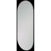 Balmani Auro ovale toiletspiegel mat zwart 35 x 80 cm