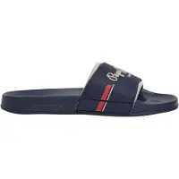 Pepe Jeans Muiltjes 'SLIDER' navy / greige / rood