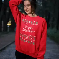 B&C Friese Kersttrui Rood Noflike Krystdagen Candy Cane - Maat XS - Uniseks Fit - Kerstkleding Voor Dames & Heren
