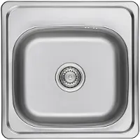 Loge 1. Becken: RVS keukenbak, inbouwspoelbak, spoelbak, wasbak
