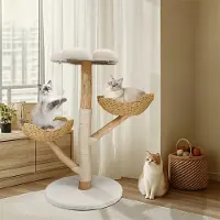 Bingopaw WISFOR Kraboom, 111 cm hoog, meerlaags met mand, beige
