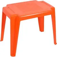 OER Plastic tafel voor kinderen, oranje, geschikt voor de tuin, merk: Lolek