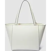 La Fiera Leren Tote Bag in Gebroken Wit